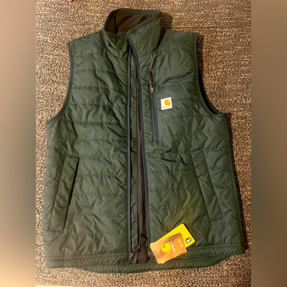 Carhartt Vest Green. New. Small